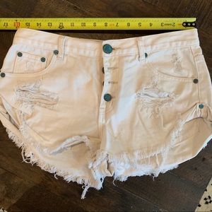 One teaspoon bandits shorts white size 28